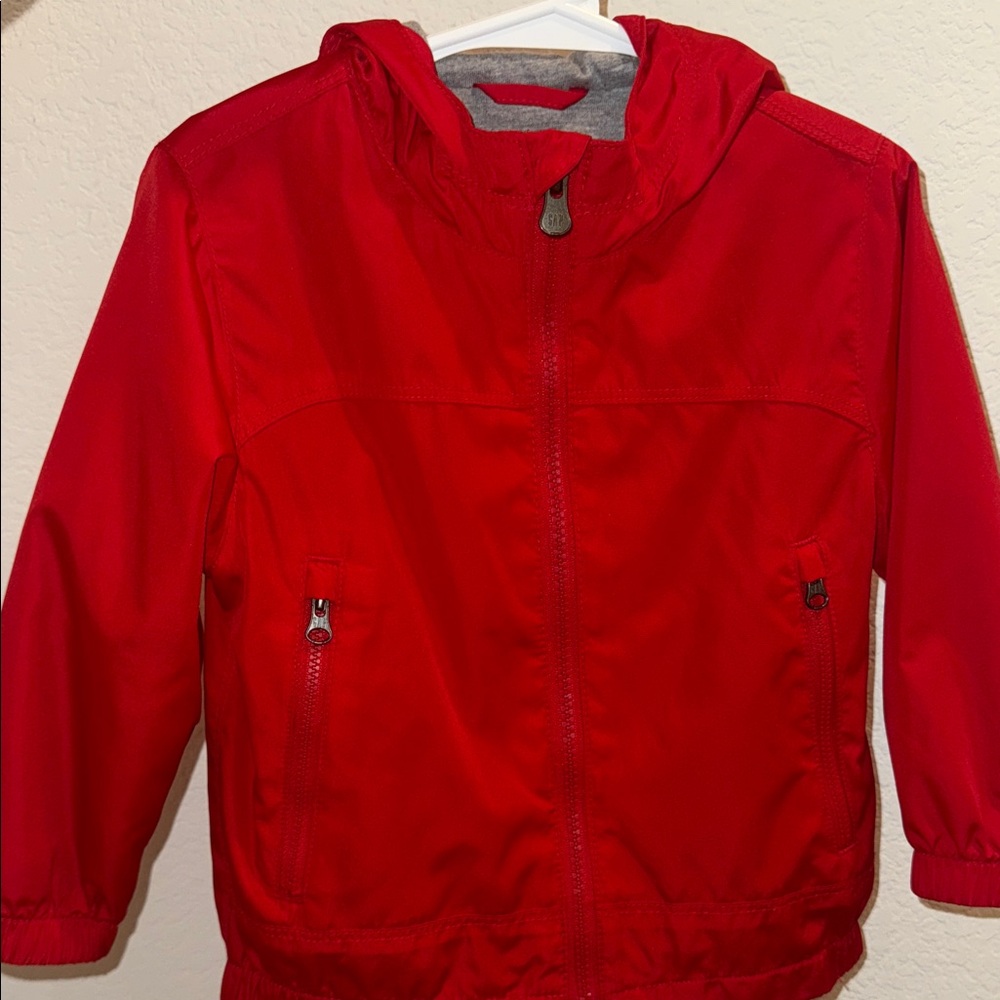 GAP Kids Vibrant Red Windbreaker